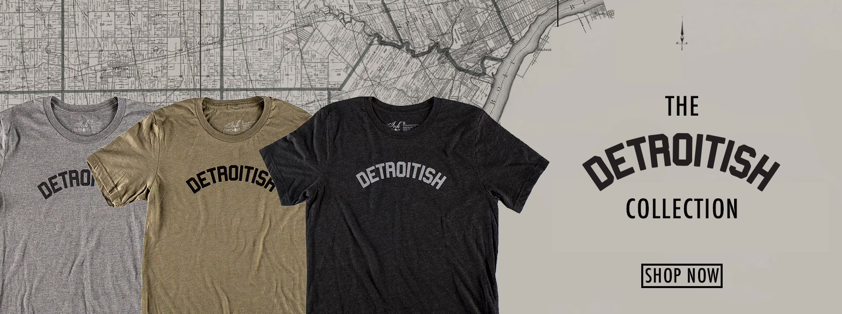 Ink Detroit Detroitish apparel collection banner