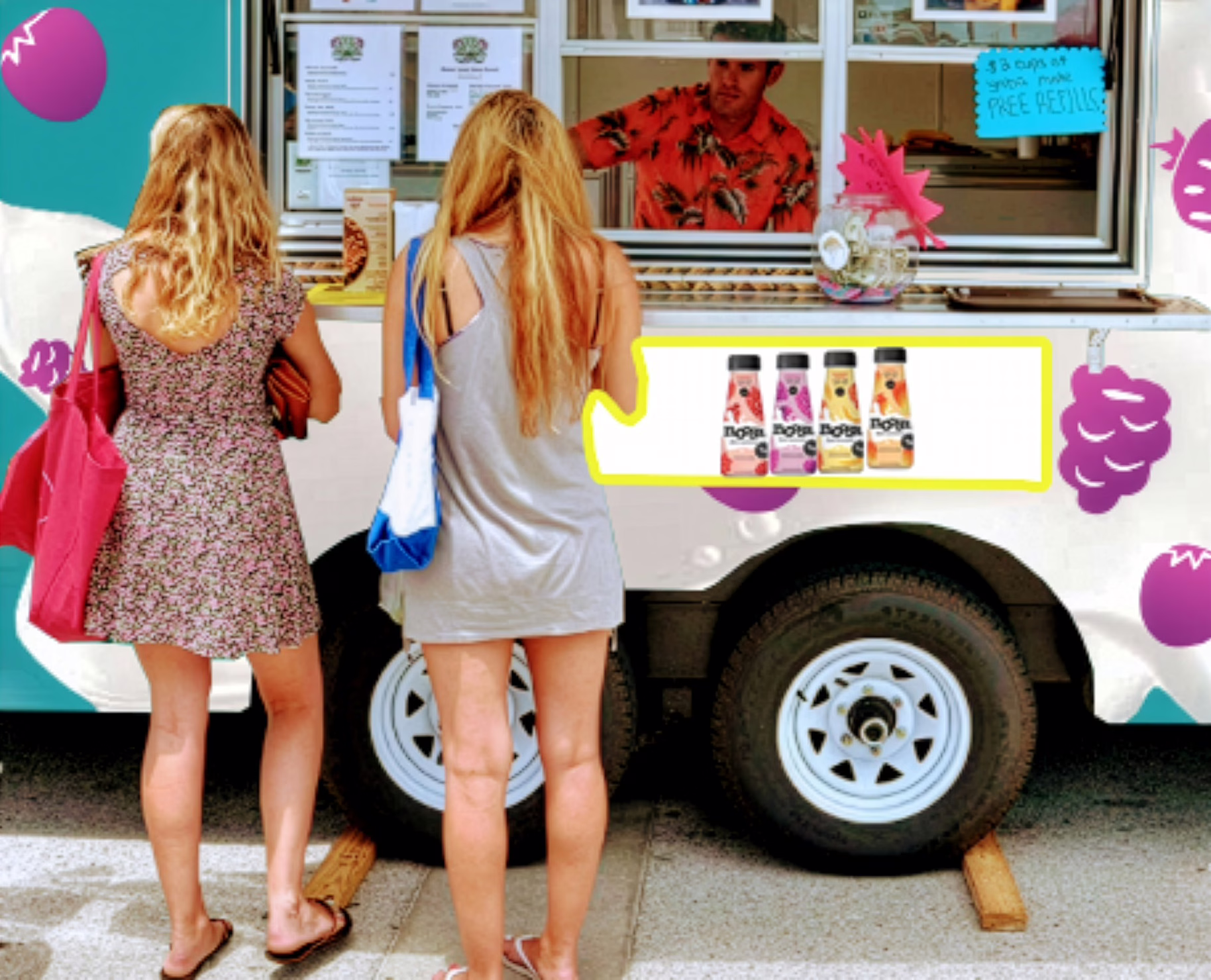 Noosa Fruit Smoothie food truck experiential campaign concept